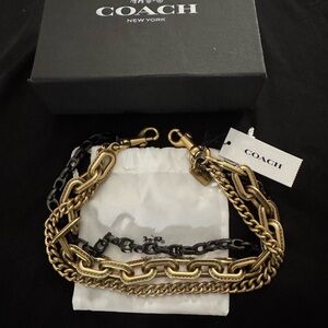 Coach Triple Chain Strap